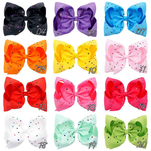 Ins Baby JoJo Swia Bubble Bow Hairpin Colorful Diamond Dot Bowknots Barrette Floral Ribbon Hairpin Hair Clip Hair Accessories A12243 new