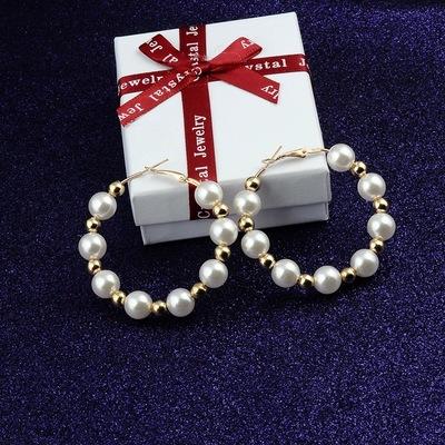 50 sets ,Hot sell , free express ,Korean version of the personality behind the earrings Pearl Earrings Princess style ,Temperament