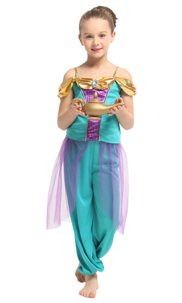 Shanghai Story Aladdin's Magic Lamp Sudan Princess Jasmine costumes Christmas Carnival Halloween Masquerade Girls Cosplay