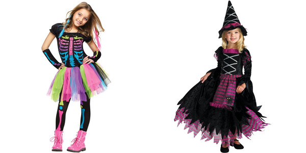 Disguise Fairytale Witch Costume And Fun World Funky Punky Bones Costume, Multicolor WSJ-2