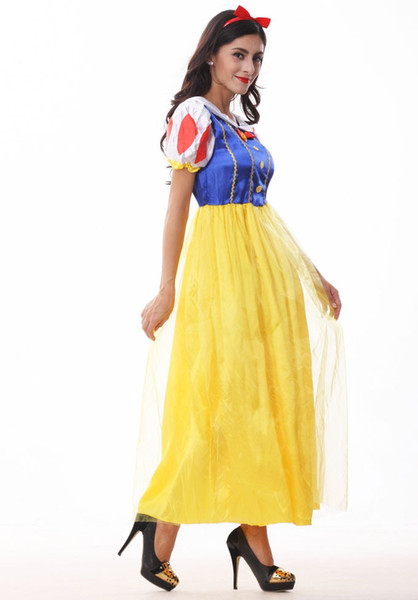 2019 New Arrival Explosion Halloween Short Dress With Snow White Christmas Masquerade Costume Character For Women