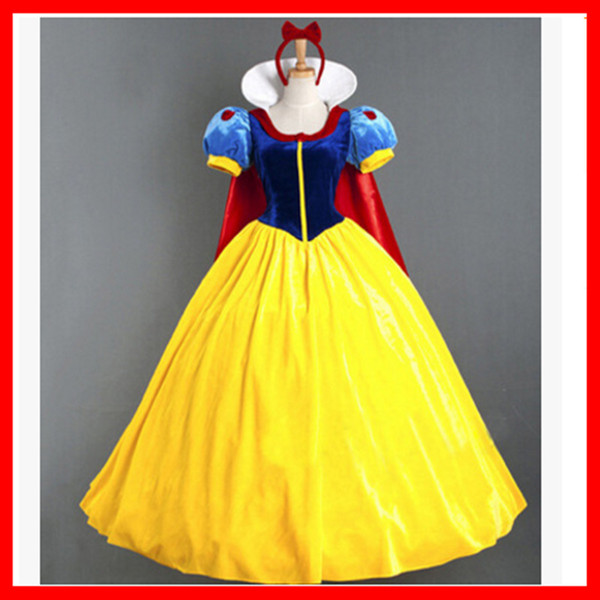 Halloween Cosplay Ice Cold Aisha Adult Snow White Skirt Stage Performance Cosplay Costume