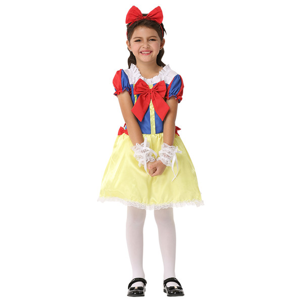 Teenage Role Playing Childrens Cosplay Clothes Princess Authentic Cloth Performance Clothing Dresses Free Shipping EK196