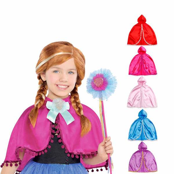 Princess Cloak Little Red Riding Hood Costume Cape Dress up Halloween Capelet Cosplay Cloak girls