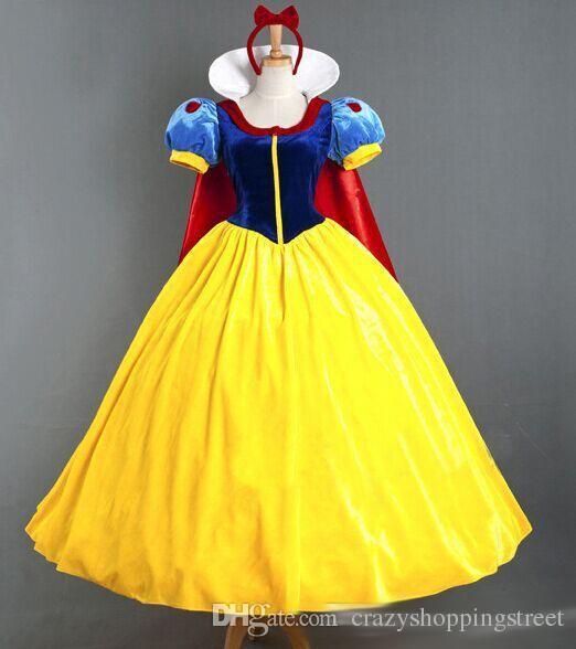 Adult snow white halloween costumes for women Snow White Princess Costume Women Sexy Dress Cosplay Costume lady girls christmas dress up