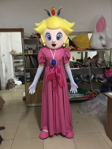 high quality pretty Peach princess mascot costume Super Mario mascot costume Peach costume from Super Mario Bros