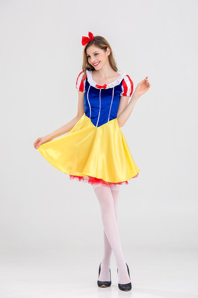 Halloween Adult snow white halloween costumes for women Snow White Princess Costume Women Sexy Dress Cosplay Costume