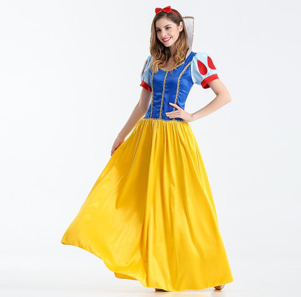 Snow White Princess Costume Adult Fantasias Feminina Princess Cosplay Women Sexy Halloween Role Play Costume