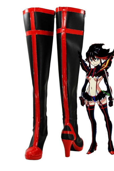 Malidaike Anime Halloween Kill La kill Matoi Ryuko cosplay costume Blood Boots Boot Shoes Female Size