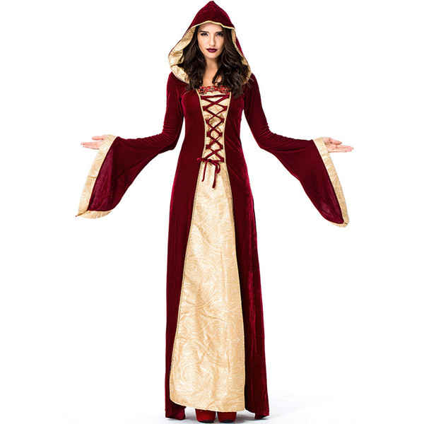 High Quality Halloween Of Queen Role-playing Costumes Royal Palace Queen Costume Carnival Party Wear Stage Performance Costume