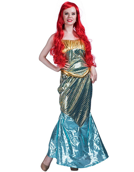 EraSpooky Women's Mermaid Cosplay Halloween Party Dress