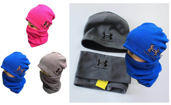 Brand U&A Hats and Scarf Sets Winter Under Kniteed Hats Warm Scarf Neck Collar Scarves Warm Hedging Skull Caps Neckerchief Hand Cap Gifts