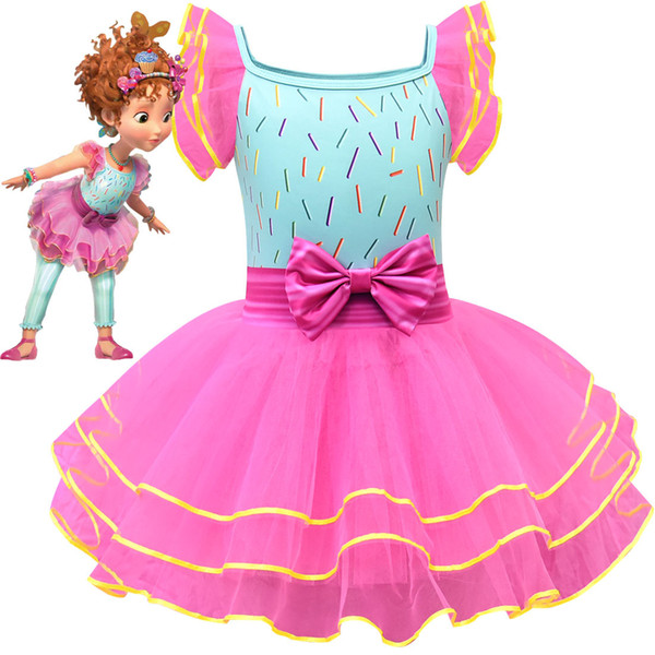 Cosplay Fancy nancy Girl Kids Dress Costume Party Princess Casual Children Gift 3-10 Year Old