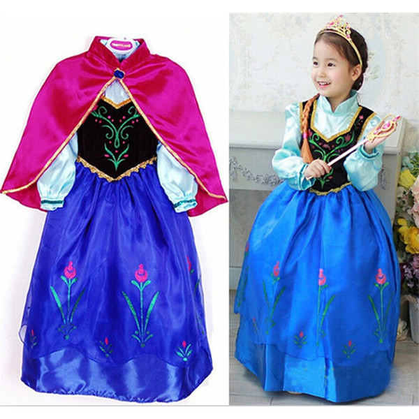 Children Halloween Costume Cosplay Cloak Princess Dresses For Girls Dress Party Costumes Clothing CP-0140 Free Shipping