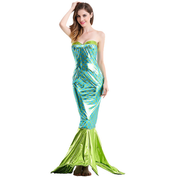 Character Cosplay Party Women Mermaid Costume Halloween Dress 2018