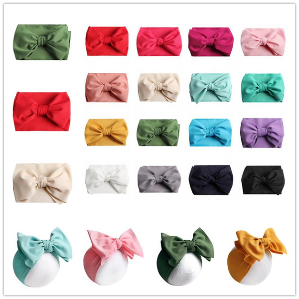 Ins Baby Bows Headbands Bowknot Hair Wraps Butterfly Knot Multicolor Hairbows Hoops for Newborn Toddlers Girls Party Decora 7inch A42202