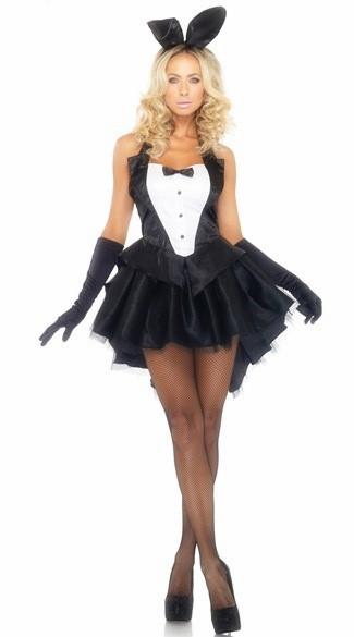 New sexy lingerie cosplay Female Black Tuxedo Bunny Costume Bunny Magician Costume Halloween Game Uniform Uniform