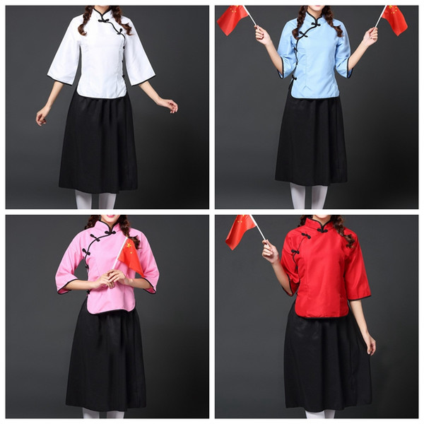 New sexy lingerie cosplay 4 color female Republic vintage school uniform Republic of China students costumes classical skirt s