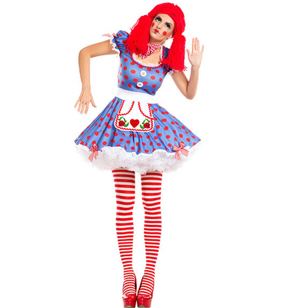 Free Shipping Womens Harlequin Circus Mime Cirque Clown Jester Fancy Dress Halloween Costume 3S1799 sexy