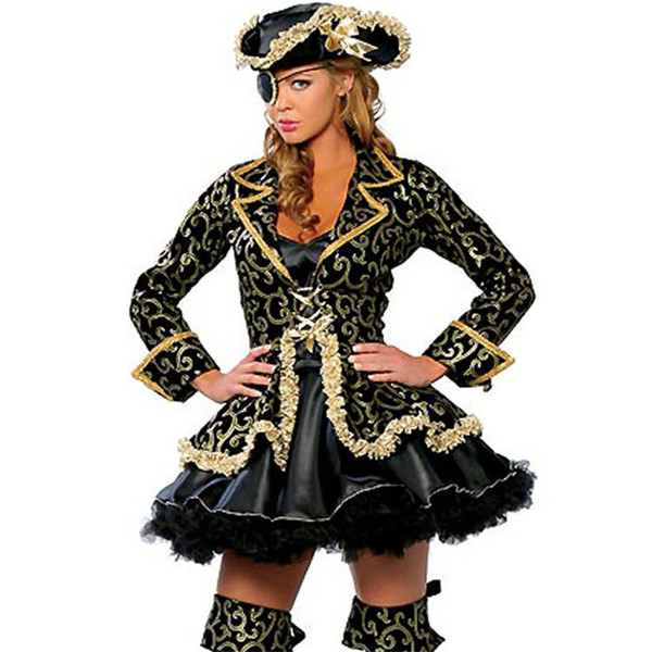 Halloween Women Pirate Costume Sexy Women Theme Performance Costumes Christmas Halloween Women Classic Sexy Costume Apparel