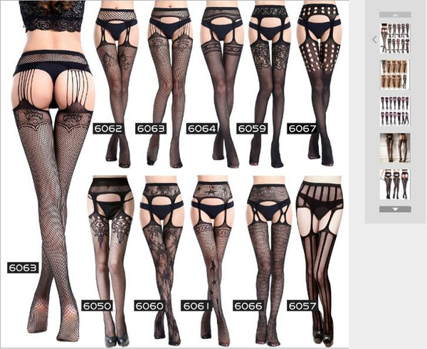 European and American foreign trade sexy interesting underwear hollow socks jacquard pants bottom pants socks big mesh fishing stockings