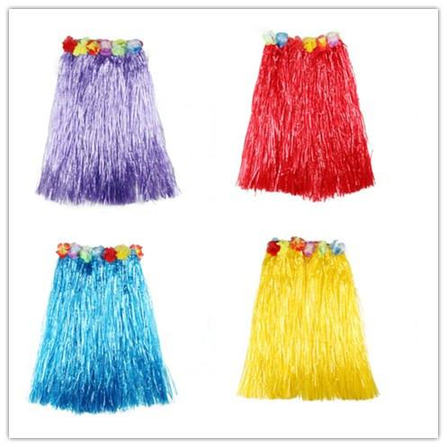 Hawaiian wreath hula skirt adult suit female kindergarten performance material performance costume party props skirt length 40CM sexy