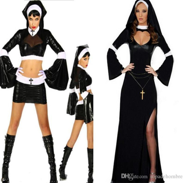 Halloween Sexy Nun Costume Ghost Festival Women Masquerade Ball Theme Costumes Classic Adult Costume Halloween Femme Lingeries