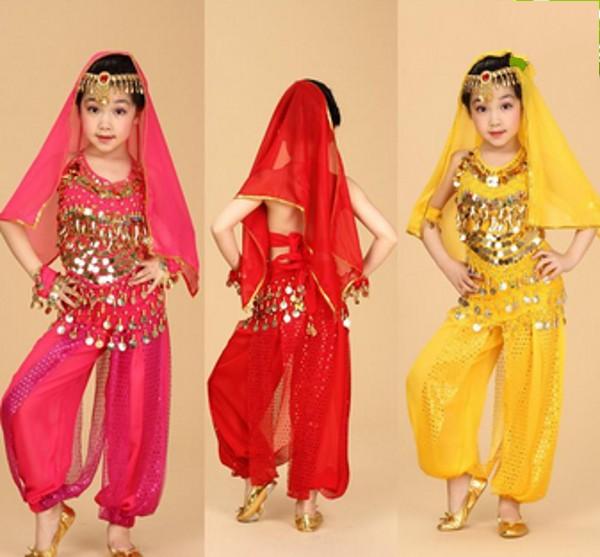 Sexy Children in India children's Xinjiang dance costumes Dance Costume Girls belly dance costumes Children's Day ethnic costumes