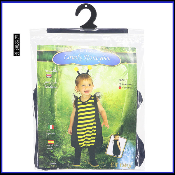 Child Carnival Purim Bee Costume Kids Girl Halloween Lovely Honeybee Costume Cosplay Party Fancy Dress