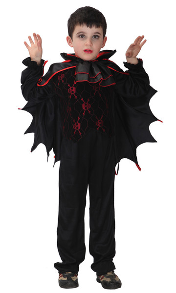 Shanghai Story Boy's Bat Vampire Cape Child Costumes Halloween Cosplay costume For Kids