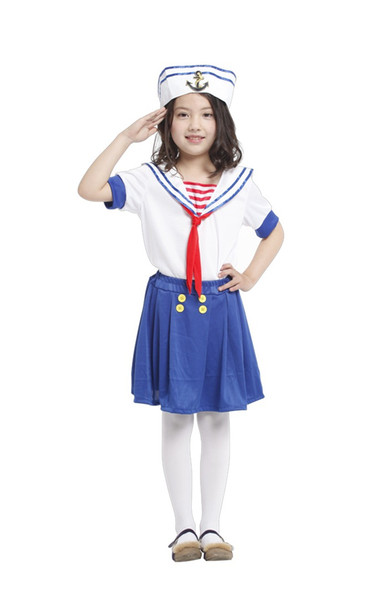 Shanghai Story Lovely Girl Sailor Dress Up Halloween Costume Masquerade Cosplay Role Play Party Outfit