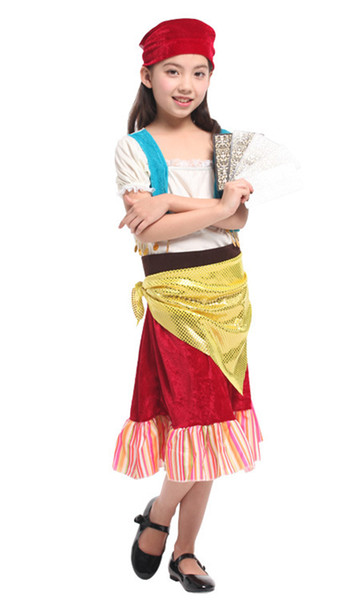 Shanghai Story Halloween Cosplay Costumes Girls Gypsy Dress Costume