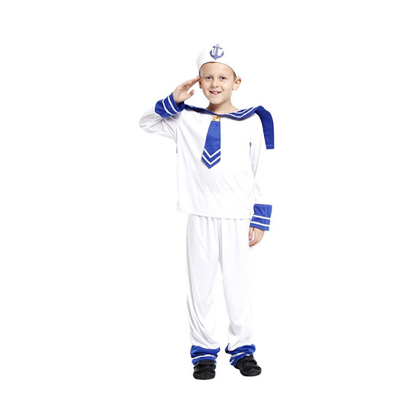 Shanghai Story kids United States Navy Sailor Cosplay Adorable Sailors Costumes Boy Performance Clothings Children Party Costume