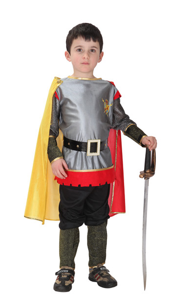 Shanghai Story Roman Prince Masquerade Disfraces Halloween Costumes for Kids Children Cosplay Costumes King of Roman Carnival Costume