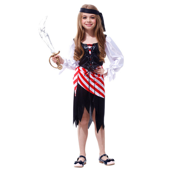 Shanghai Story Girl's Pirate Dress Up Halloween Costume Masquerade Cosplay Role Play Party Outfit