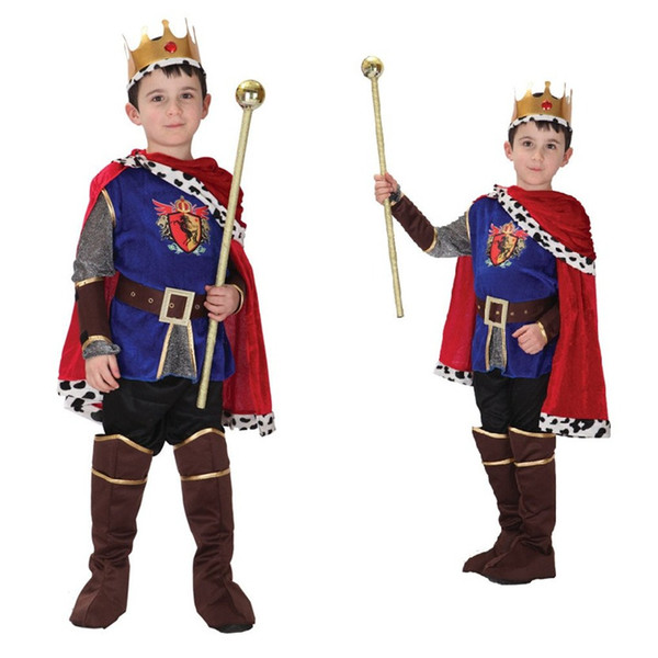 Shanghai Story Halloween Cosplay Costume for Children The King Costumes Children's Day Boys Prince Fantasia Infantil kids