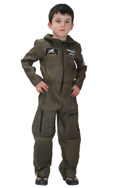 Shanghai Story Carnival Party Halloween Costumes Family Air Force Costume Boys Airman Soldier Cosplay Uniform for Kids