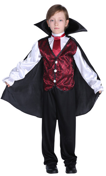 Shanghai Story Children Halloween Costume Boys Halloween Cosplay Vampire Costume