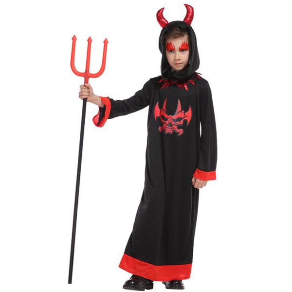 Shanghai Story Kids Devil Costume Deluxe Vampire Halloween Costume Fancy Dress Up For Boy