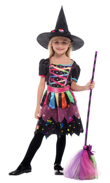 Shanghai Story Halloween Cosplay for Kids Girls Witch Child Costume For Children