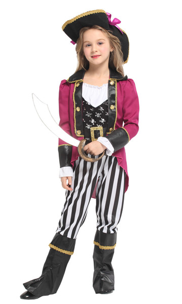 Shanghai Story Girls Pirate Cosplay Costume Christmas Halloween Children