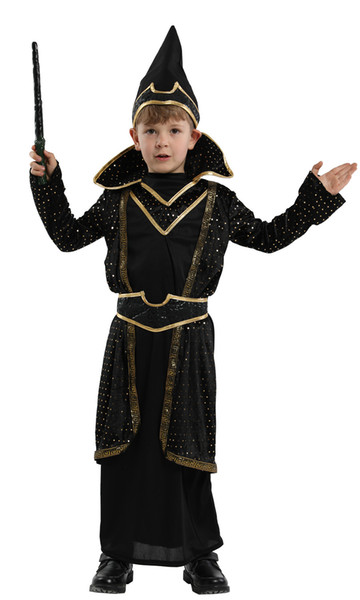 Shanghai Story Kids Magic Wizard Costume Halloween Cosplay Boy's Clothing