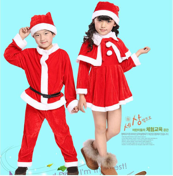 Christmas Baby Santa Claus Costume Kids Cosplay Costumes Promotion Boys Clothes Long Sleeve Toddler Girls Cute Infant Baby Winter Dress