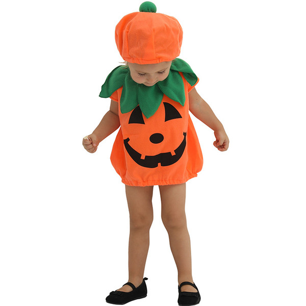 Halloween costumes baby cute pumpkin costumes boys and girls holiday delicate beautiful dress suit novelty dress skirt