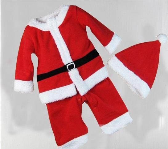 Christmas children's clothing Santa Claus Height can be anywhere from 70CM to 160CM Send a hat Children's Christmas costumes