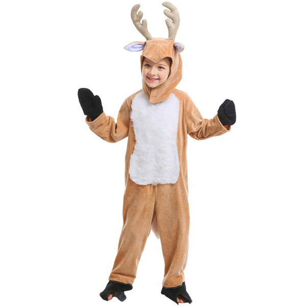 Chrismas Costume Children's Clothes Halloween Cos Animals Playing the Elk Christmas Clothes Reindeer Children's Performance clothing