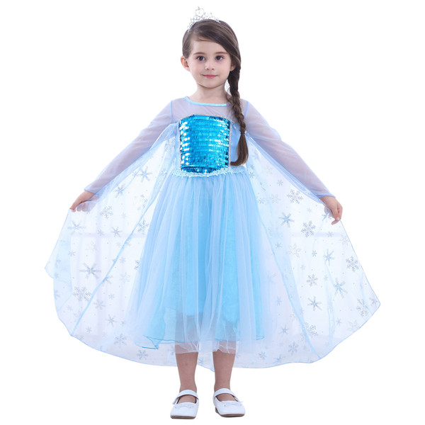 Princess Dress Girl Kids Short Sleeve Sequins Glitter Patchwork Cosplay Princess Dress Skirt Kids Costume Clothes O-OA6894