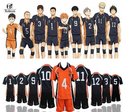 Haikyuu Cosplay Costume Karasuno High School Volleyball Club Hinata Shyouyou Sportswear Jerseys Uniform