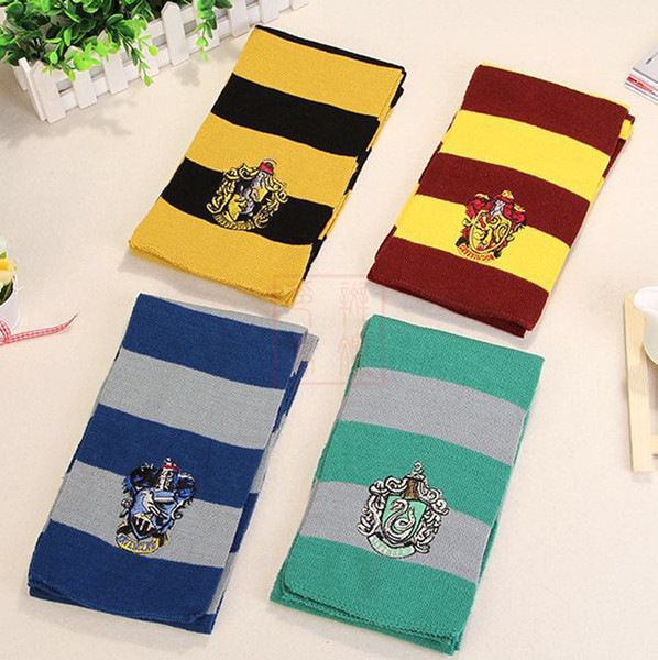 Harry potter scarf gryffindor slytherin ravenclaw patch house scarf Harry potter role-play, stage props