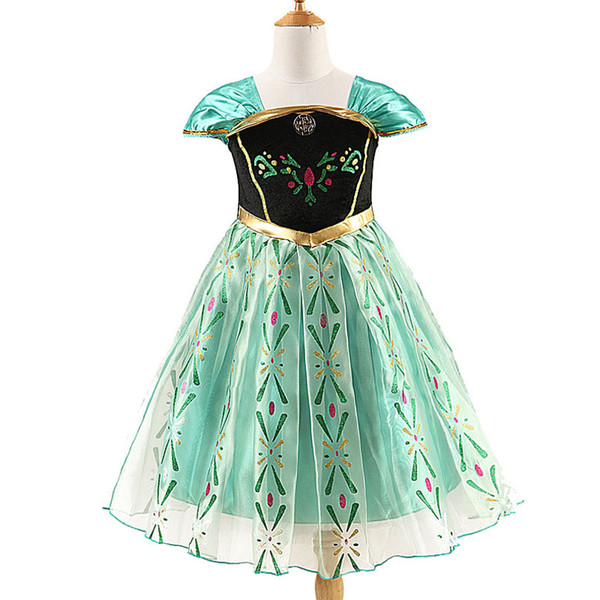 Girls Dress Cartoon Cosplay Snow Queen Princess Dresses Dresses Costume Baby Children Clothes Kids Clothing Halloween